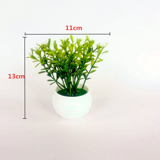 Artificial Green Plants Potted Artificial Flowers Small Ornaments